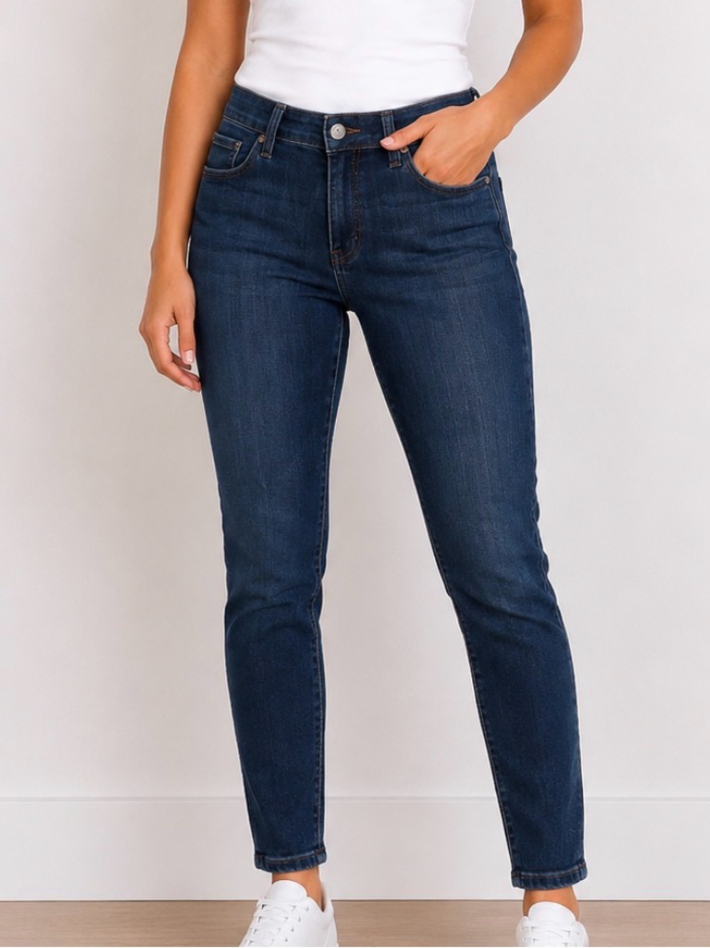 Liverpool Dark Blue Women's Stretch Jeans - Classic Slim Fit the skinny SZ 14